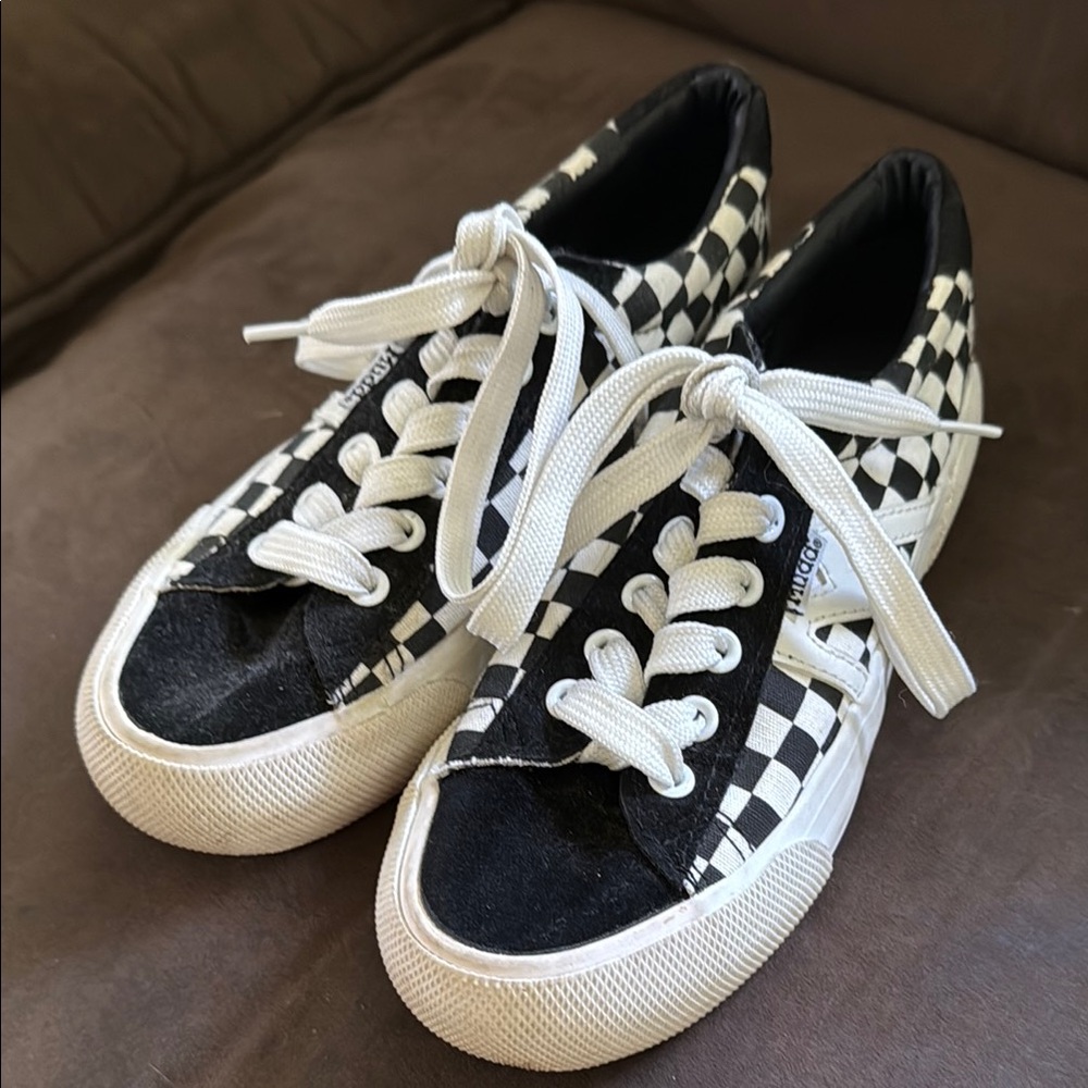 Mudd Black and White Checkered Sneakers